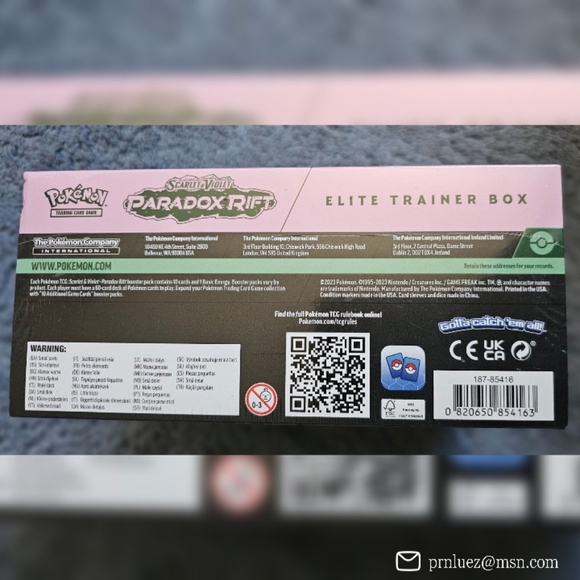 Pokemon TCG: Scarlet & Violet Paradox Rift Elite Trainer Box - Picture 6 of 8